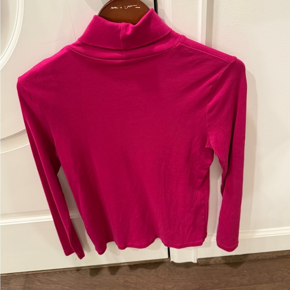 Talbots Vibrant Pink Long Sleeve Top - Picture 3 of 3